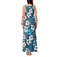 Karakarawa Bula Fiji Tank Maxi Dress Fijian Tapa Seamless Hibiscus LT14 - Polynesian Pride