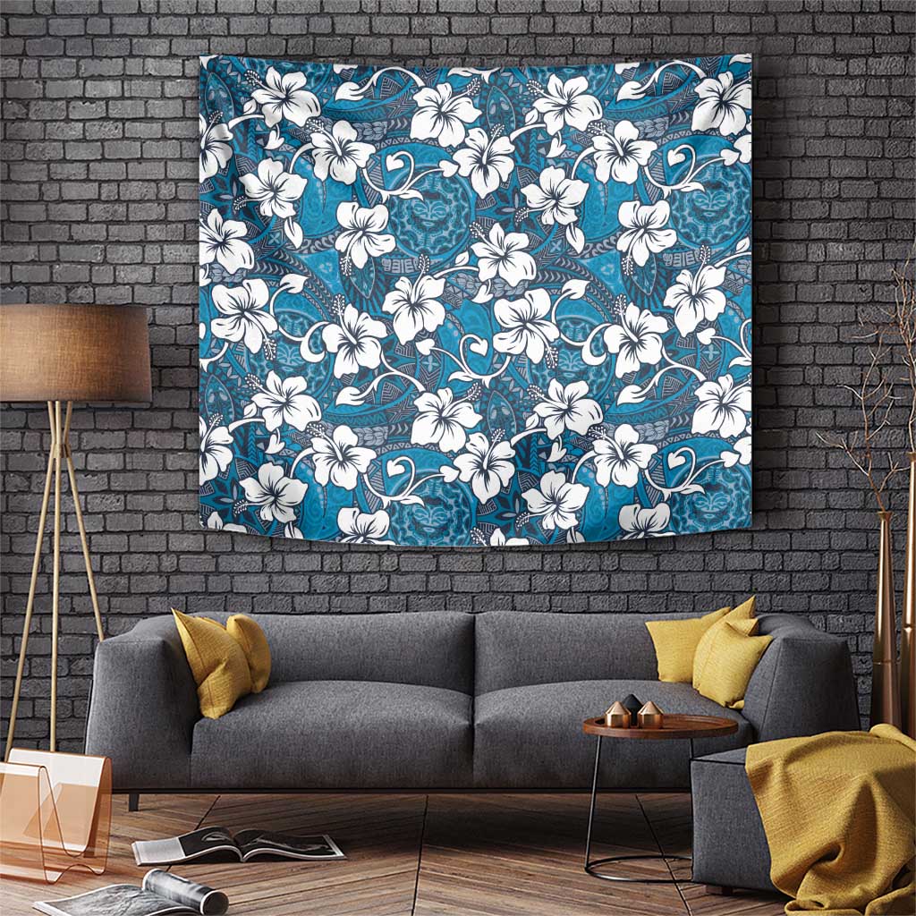 Karakarawa Bula Fiji Tapestry Fijian Tapa Seamless Hibiscus - Polynesian Pride