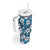 Karakarawa Bula Fiji Tumbler With Handle Fijian Tapa Seamless Hibiscus - Polynesian Pride