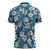 Karakarawa Bula Fiji Zipper Polo Shirt Fijian Tapa Seamless Hibiscus - Polynesian Pride