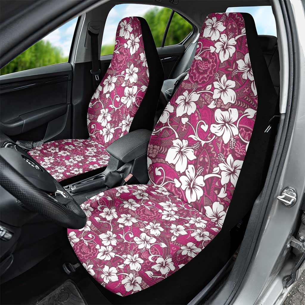 Piqi Bula Fiji Car Seat Cover Fijian Tapa Seamless Hibiscus LT14 - Polynesian Pride