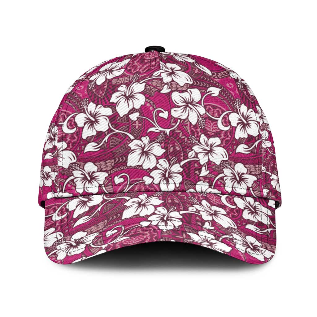 Piqi Bula Fiji Classic Cap Fijian Tapa Seamless Hibiscus - Polynesian Pride