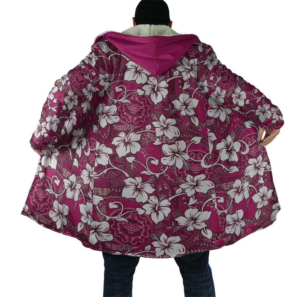 Piqi Bula Fiji Cloak Fijian Tapa Seamless Hibiscus - Polynesian Pride