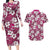 Piqi Bula Fiji Couples Matching Long Sleeve Bodycon Dress and Hawaiian Shirt Fijian Tapa Seamless Hibiscus - Polynesian Pride