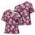 Piqi Bula Fiji Cross Shoulder Shirt Fijian Tapa Seamless Hibiscus - Polynesian Pride