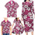 Piqi Bula Fiji Family Matching Long Sleeve Bodycon Dress and Hawaiian Shirt Fijian Tapa Seamless Hibiscus - Polynesian Pride