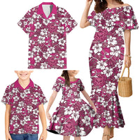 Piqi Bula Fiji Family Matching Mermaid Dress and Hawaiian Shirt Fijian Tapa Seamless Hibiscus LT14 - Polynesian Pride