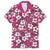 Piqi Bula Fiji Family Matching Off The Shoulder Long Sleeve Dress and Hawaiian Shirt Fijian Tapa Seamless Hibiscus - Polynesian Pride