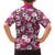 Piqi Bula Fiji Family Matching Off Shoulder Short Dress and Hawaiian Shirt Fijian Tapa Seamless Hibiscus - Polynesian Pride