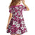 Piqi Bula Fiji Family Matching Off Shoulder Short Dress and Hawaiian Shirt Fijian Tapa Seamless Hibiscus - Polynesian Pride