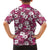 Piqi Bula Fiji Family Matching Short Sleeve Bodycon Dress and Hawaiian Shirt Fijian Tapa Seamless Hibiscus - Polynesian Pride