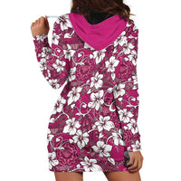 Piqi Bula Fiji Hoodie Dress Fijian Tapa Seamless Hibiscus LT14 - Polynesian Pride