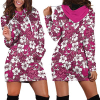 Piqi Bula Fiji Hoodie Dress Fijian Tapa Seamless Hibiscus LT14 - Polynesian Pride