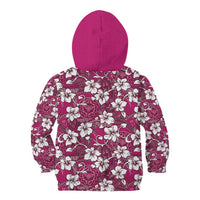 Piqi Bula Fiji Kid Hoodie Fijian Tapa Seamless Hibiscus - Polynesian Pride
