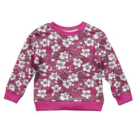 Piqi Bula Fiji Kid Ugly Christmas Sweater Fijian Tapa Seamless Hibiscus LT14 Kid Pink - Polynesian Pride