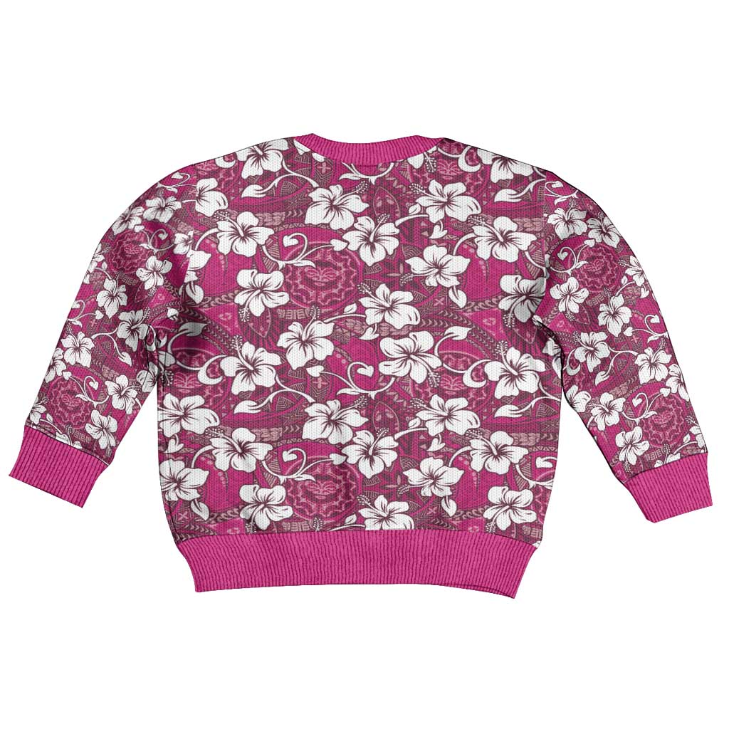 Piqi Bula Fiji Kid Ugly Christmas Sweater Fijian Tapa Seamless Hibiscus LT14 - Polynesian Pride