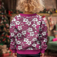 Piqi Bula Fiji Kid Ugly Christmas Sweater Fijian Tapa Seamless Hibiscus LT14 - Polynesian Pride