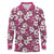 Piqi Bula Fiji Long Sleeve Polo Shirt Fijian Tapa Seamless Hibiscus - Polynesian Pride