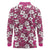 Piqi Bula Fiji Long Sleeve Polo Shirt Fijian Tapa Seamless Hibiscus - Polynesian Pride