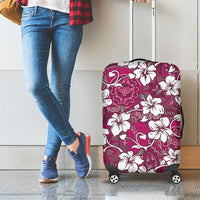 Piqi Bula Fiji Luggage Cover Fijian Tapa Seamless Hibiscus LT14 - Polynesian Pride