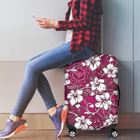 Piqi Bula Fiji Luggage Cover Fijian Tapa Seamless Hibiscus LT14 - Polynesian Pride
