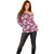 Piqi Bula Fiji Off Shoulder Sweater Fijian Tapa Seamless Hibiscus - Polynesian Pride