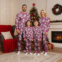Piqi Bula Fiji Christmas Pajama Set Fijian Tapa Seamless Hibiscus - Polynesian Pride