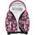 Piqi Bula Fiji Sherpa Hoodie Fijian Tapa Seamless Hibiscus - Polynesian Pride