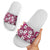 Piqi Bula Fiji Slide Sandals Fijian Tapa Seamless Hibiscus - Polynesian Pride