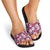 Piqi Bula Fiji Slide Sandals Fijian Tapa Seamless Hibiscus - Polynesian Pride