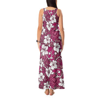Piqi Bula Fiji Tank Maxi Dress Fijian Tapa Seamless Hibiscus LT14 - Polynesian Pride