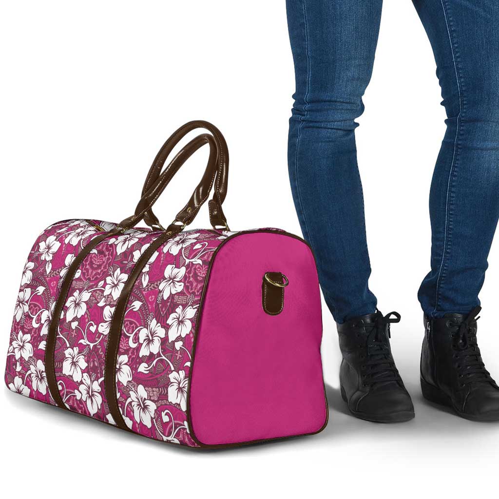 Piqi Bula Fiji Travel Bag Fijian Tapa Seamless Hibiscus - Polynesian Pride