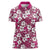 Piqi Bula Fiji Women Polo Shirt Fijian Tapa Seamless Hibiscus - Polynesian Pride