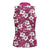 Piqi Bula Fiji Women Sleeveless Polo Shirt Fijian Tapa Seamless Hibiscus - Polynesian Pride