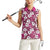 Piqi Bula Fiji Women Sleeveless Polo Shirt Fijian Tapa Seamless Hibiscus - Polynesian Pride