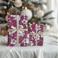 Piqi Bula Fiji Wrapping Paper Fijian Tapa Seamless Hibiscus LT14 - Polynesian Pride