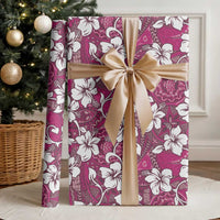 Piqi Bula Fiji Wrapping Paper Fijian Tapa Seamless Hibiscus LT14 - Polynesian Pride