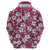 Piqi Bula Fiji Zip Hoodie Fijian Tapa Seamless Hibiscus - Polynesian Pride