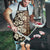 Bula Fiji Masi Apron Tapa Tropical Hibiscus Half Stylized - Polynesian Pride