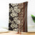 Bula Fiji Masi Blanket Tapa Tropical Hibiscus Half Stylized - Polynesian Pride