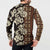 Bula Fiji Masi Button Sweatshirt Tapa Tropical Hibiscus Half Stylized - Polynesian Pride
