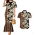 Bula Fiji Masi Couples Matching Mermaid Dress and Hawaiian Shirt Tapa Tropical Hibiscus Half Stylized - Polynesian Pride