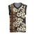 Bula Fiji Masi Christmas Knitted V-Neck Vest Tapa Tropical Hibiscus Half Stylized - Polynesian Pride