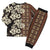 Bula Fiji Masi Christmas Pajama Set Tapa Tropical Hibiscus Half Stylized - Polynesian Pride