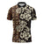 Bula Fiji Masi Zipper Polo Shirt Tapa Tropical Hibiscus Half Stylized - Polynesian Pride