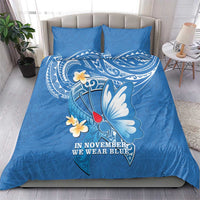 Polynesia Diabetes Awareness Month Bedding Set In November We Wear Blue LT14 - Polynesian Pride