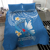 Polynesia Diabetes Awareness Month Bedding Set In November We Wear Blue LT14 - Polynesian Pride