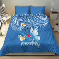 Polynesia Diabetes Awareness Month Bedding Set In November We Wear Blue LT14 - Polynesian Pride
