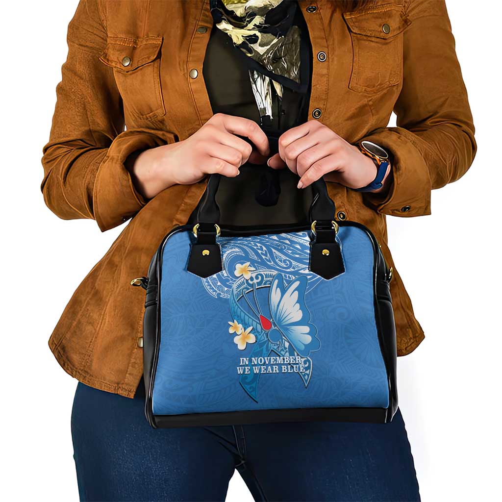 Polynesia Diabetes Awareness Month Shoulder Handbag In November We Wear Blue