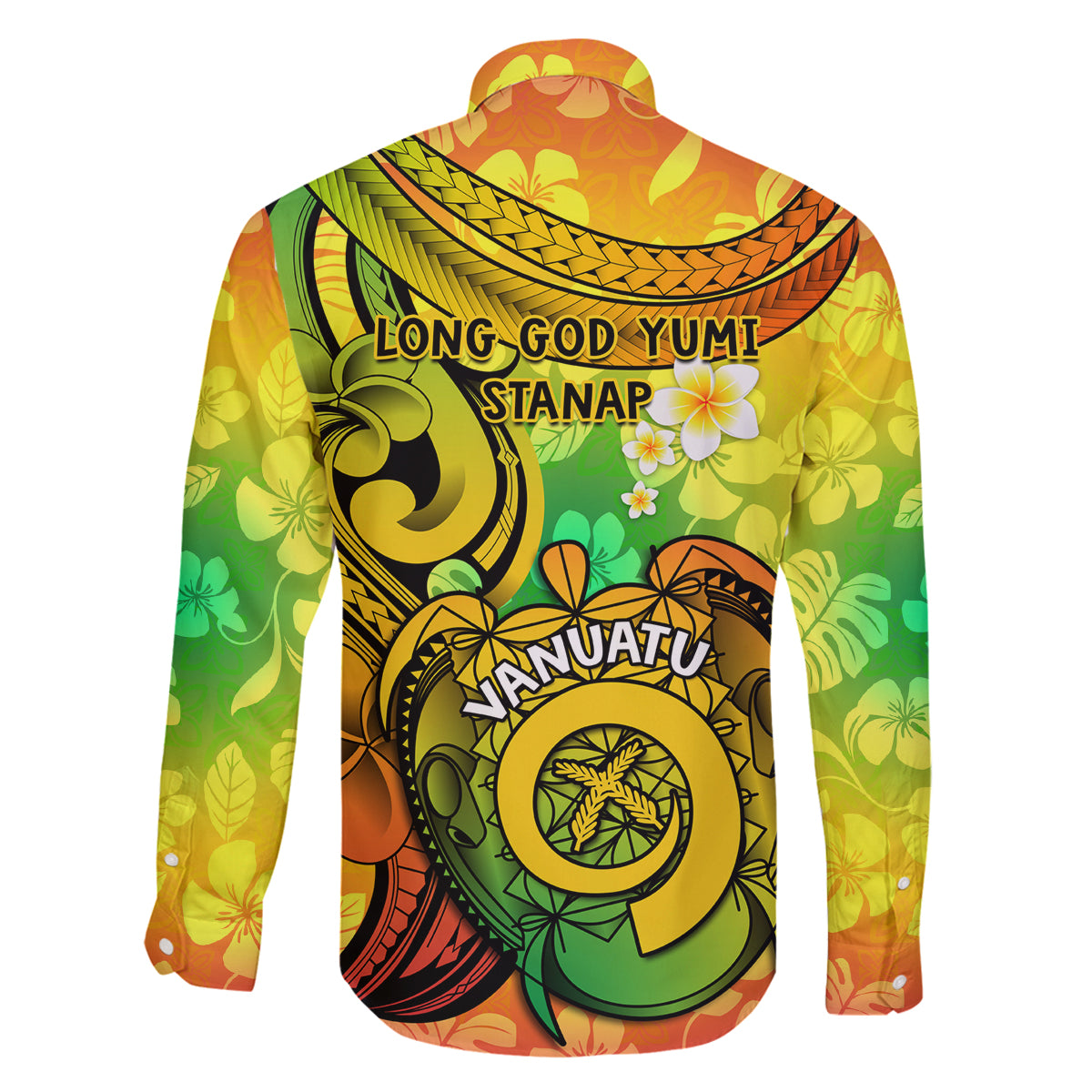 Halo Vanuatu Family Matching Summer Maxi Dress and Hawaiian Shirt Sand Drawing Turtle Polynesian Tropical Flowers LT14 - Polynesian Pride